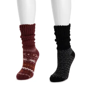 Women's 2 Pair Pack Slouch Heat Retainer Socks
