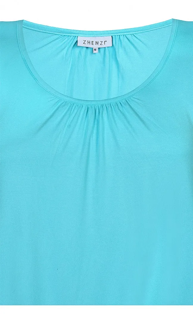 Zhenzi Cairo Vest Top in Aqua